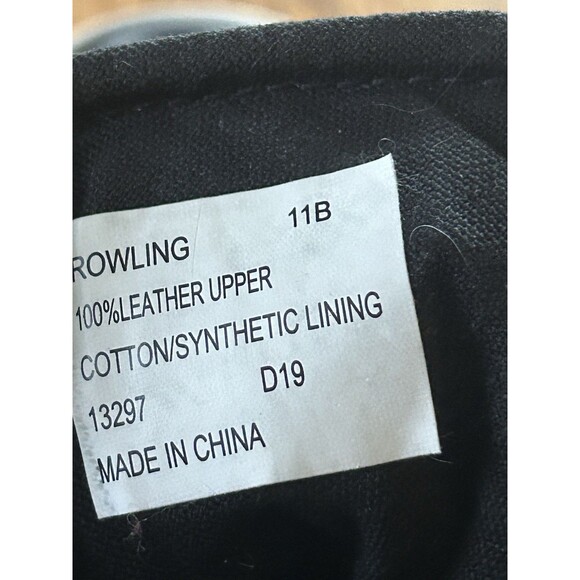 Lauren Ralph Lauren Rowling High Top Leather Sneakers Black Lace Up Size 11B - Picture 10 of 10